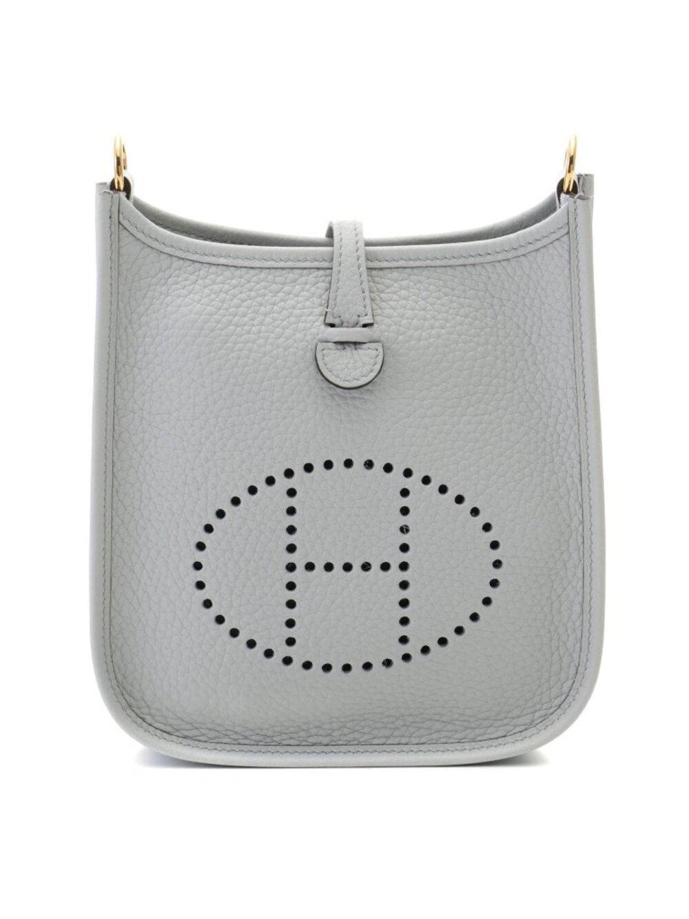 Hermes Evelyne TPM Blue Pale Shoulder Bag Taurillon Clemence Ca Manufacturing
